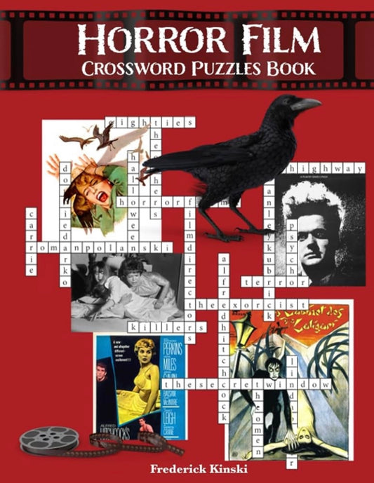Horror Movies Crossword Puzzles Book by Frederick Kinski