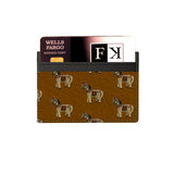 Indian Horse Pattern Nappa Leather Card Holder