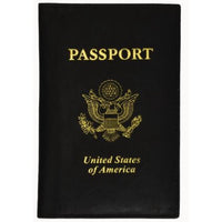 Travel genuine leather Passport Holder Travel Accessory USA imprinted