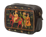 Indian Drawing Nappa Leather Toiletry Bag