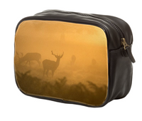 Deers at Dawn Nappa Leather Toiletry Bag