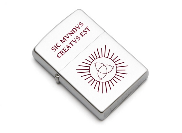 Sic Mvndvs Creatvs Est & Triquetra Symbol ZiPPO windproof lighter