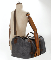 Vintage Leather Duffle Bag