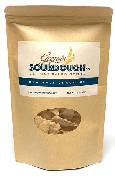 Sourdough Sea Salt Crackers - 2.5oz