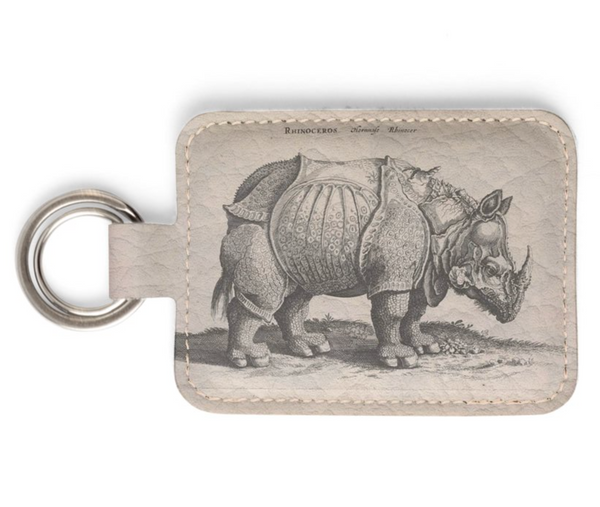 Rhinoceros Leather Key Ring ~