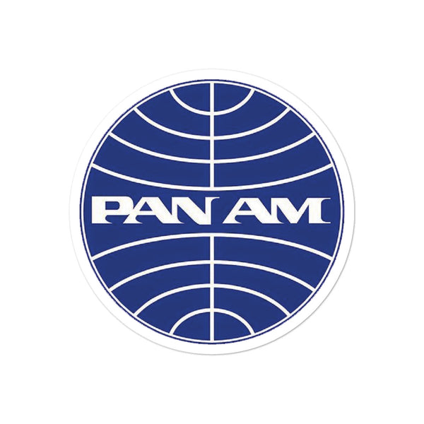 Vintage Pan Am Logo Sticker 3" x 3"