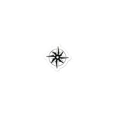 Compass Star Bubble-free stickers