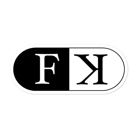 Frederick Kinski Logo Bubble-free stickers
